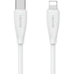 Usams Kabel Green Series SJ717 30W USB-C Do Lightning 1m bia?y - (SJ717USB02)