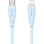 Usams Kabel Green Series SJ717 30W USB-C Do Lightning 1m Niebieski - (SJ717USB03)