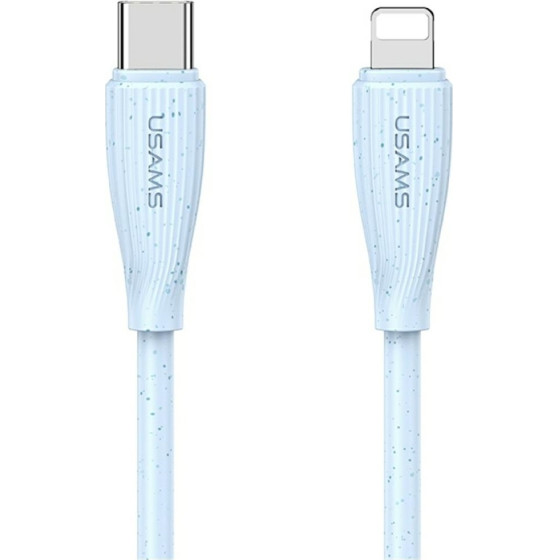 Usams Kabel Green Series SJ717 30W USB-C Do Lightning 1m Niebieski - (SJ717USB03)