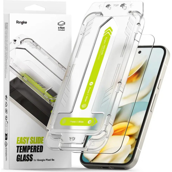 Ringke Easy Slide 2-Pack Tempered Glass For Google Pixel 9A - (27554-0)