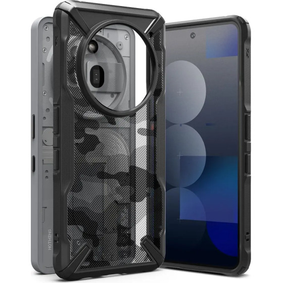 Ringke Fusion X Case For Nothing Phone 3A Pro - Clear Grey - (27569-0)