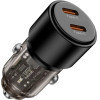 Tech-Protect CC03 2-Port PD100W Car Charger - Black - (27658-0)