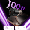 Tech-Protect CC03 2-Port PD100W Car Charger - Black - (27658-0)