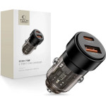 Tech-Protect CC03 2-Port PD75W Car Charger - Black - (27657-0)