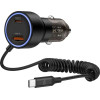 Tech-Protect CC05 Car Charger 2-Port PD60 W + USB-C Cable - Black - (27661-0)