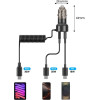 Tech-Protect CC05 Car Charger 2-Port PD60 W + USB-C Cable - Black - (27661-0)