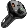Tech-Protect CC06 3-Port PD72W Car Charger With Transmitter - Black - (27641-0)