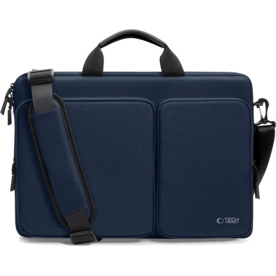 Tech-Protect Defender Bag For 17 Laptop - Navy Blue - (27565-0)