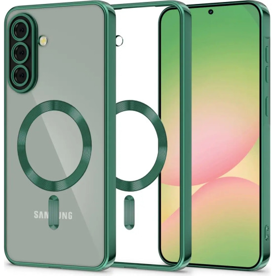 Tech-Protect Magflex Magsafe Case For Samsung Galaxy A56 5G - Clear Green - (27610-0)