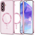 Tech-Protect Magflex Magsafe Case For Samsung Galaxy A56 5G - Clear Pink - (27609-0)