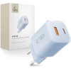 Tech-Protect NCM33W 2-Port PD33W/QC3.0 Wall Charger - Blue - (27702-0)