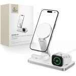 Tech-Protect QI15W-A47 Magsafe 3in1 Inductive Charger + USB-C Cable - White - (27679-0)