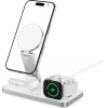 Tech-Protect QI15W-A47 Magsafe 3in1 Inductive Charger + USB-C Cable - White - (27679-0)