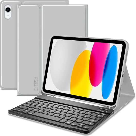 Tech-Protect Sc Pen + Keyboard Case For Ipad 10.9 2022 (10th gen.) / 11 2025 (11th gen.) - Gray - (27646-0)