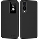 Tech-Protect Smart Wallet Case For Samsung Galaxy S25 Edge - Matte Black - (27709-0)