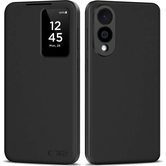 Tech-Protect Smart Wallet Case For Samsung Galaxy S25 Edge - Matte Black - (27709-0)