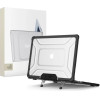 Tech-Protect Smartshell Pro Case For Macbook Air 13 2023-2025 M2 / M3 / M4 - Transparent And Black - (27668-0)