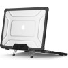 Tech-Protect Smartshell Pro Case For Macbook Air 13 2023-2025 M2 / M3 / M4 - Transparent And Black - (27668-0)