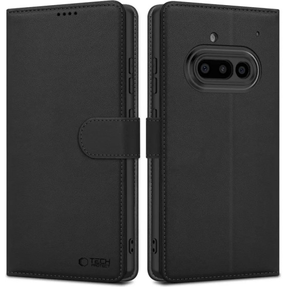 Tech-Protect Wallet Case For Nothing Phone 3A - Matte Black - (27634-0)