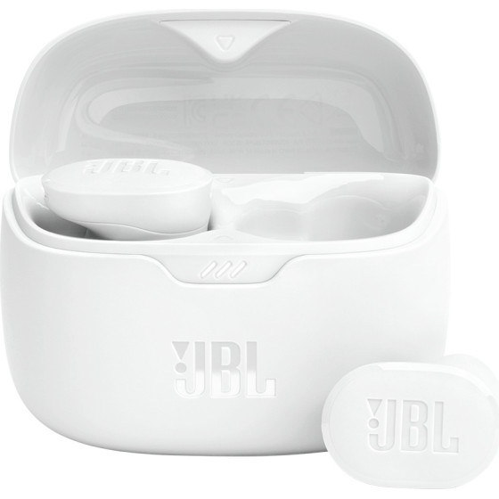 JBL - Wireless Earbuds (Tune Buds) - Bluetooth 5.3, True Wireless, Microphone, Noise Cancelling, IP54 - White