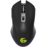 Gembird 6-Button Rechargeable Wireless Rgb Gaming Mouse 'FIREBOLT' Black - (MUSGW-6BL-02)