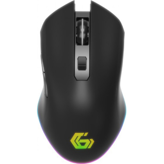 Gembird 6-Button Rechargeable Wireless Rgb Gaming Mouse 'FIREBOLT' Black - (MUSGW-6BL-02)