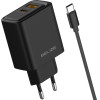 Beline Wall Charger 45W + Cable USB-C Black - (BLN2CB45C)