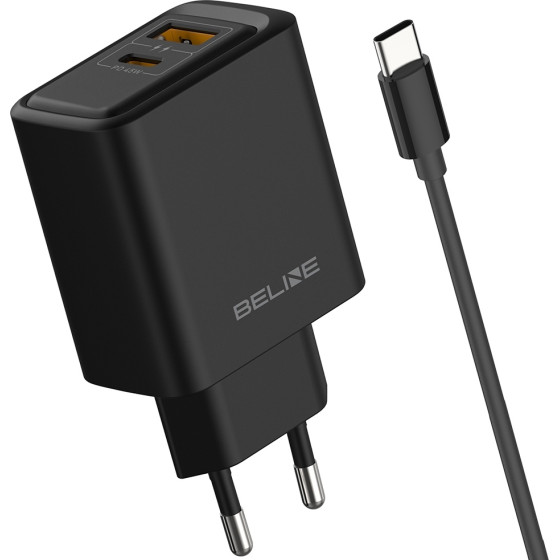 Beline Wall Charger 45W + Cable USB-C Black - (BLN2CB45C)