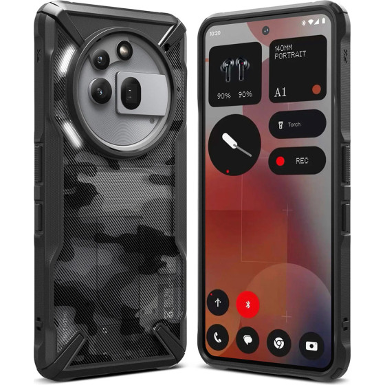 Ringke - Fusion X Design - Nothing Phone (3a) Pro - Camo Black