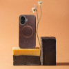 Gentleman Mag Cover Case Compatible With Magsafe For Iphone 14 Pro Max Brown OEM