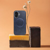 Gentleman Mag Cover Case Compatible With Magsafe For Iphone 14 Pro Navy Blue OEM