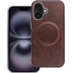Gentleman Mag Cover Case Compatible With Magsafe For Iphone 16 Pro Brown OEM