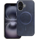 Gentleman Mag Cover Case Compatible With Magsafe For Iphone 16 Pro Navy Blue OEM