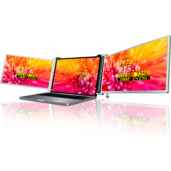 EXTRALINK Smart Life 15.6'' 2-Screen Monitor For Laptops 15.6'' To 17.3'' S9 - (EX.21632)