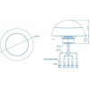 Teltonika 003R-00253 | Combo Antenna | Mimo LTE/GPS/WIFI, Roof Mounted - (Tel Combo Mimo PR1KCO28)