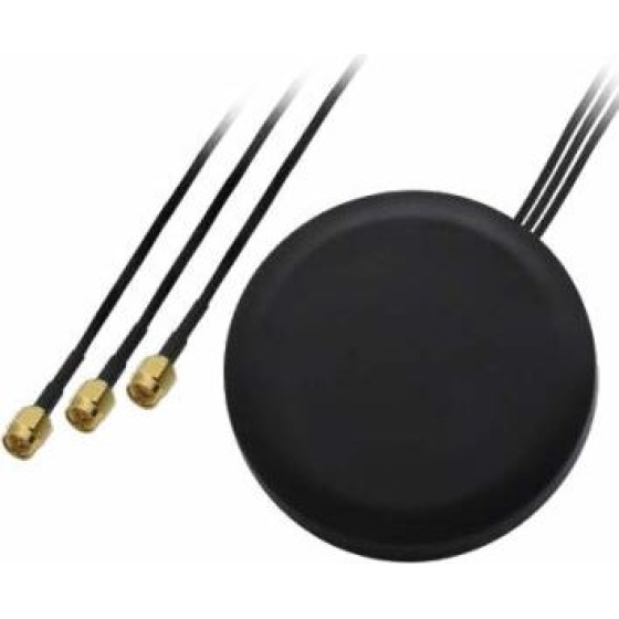 Teltonika 003R-00254 | Combo Antenna | Siso LTE/GPS/WIFI, Roof Mounted With 2x Sma And 1x RP-Sma - (Tel Combo Siso 003R-00254)