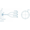 Teltonika 003R-00254 | Combo Antenna | Siso LTE/GPS/WIFI, Roof Mounted With 2x Sma And 1x RP-Sma - (Tel Combo Siso 003R-00254)