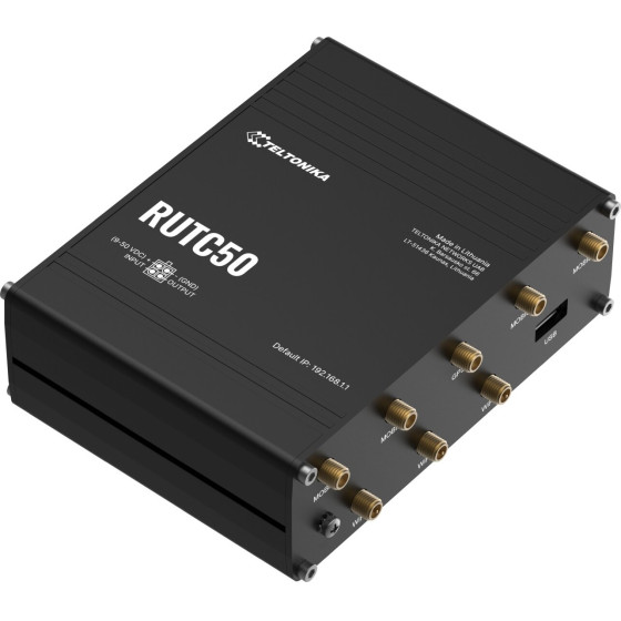 Teltonika RUTC50 | 5G Router | Wi-Fi 6, 5x RJ45 1000Mb/s, Dual SIM, IP30 - (TELTONIKA RUTC50 200000)