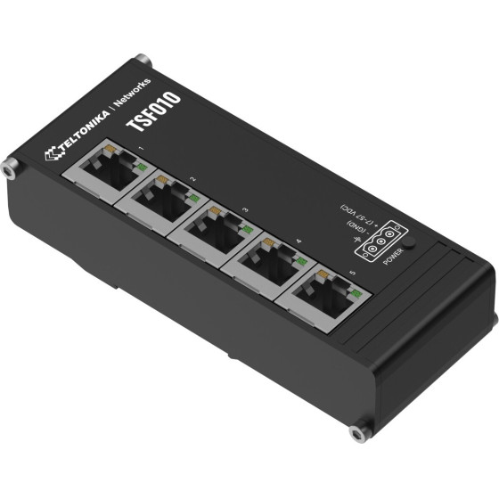Teltonika TSF010 | Switch | 5x RJ45 100Mb/s, IP30 - (TELTONIKA TSF010000000)