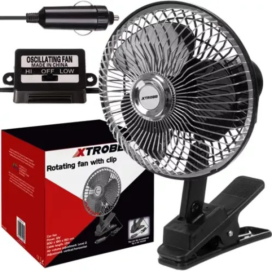 Xtrobb 23194 Rotary Fan with Clip - (17659-0)