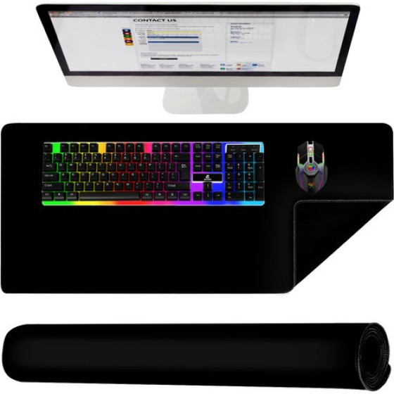 Izoxis Mouse and keyboard pad - black P18625 - (15872-0)