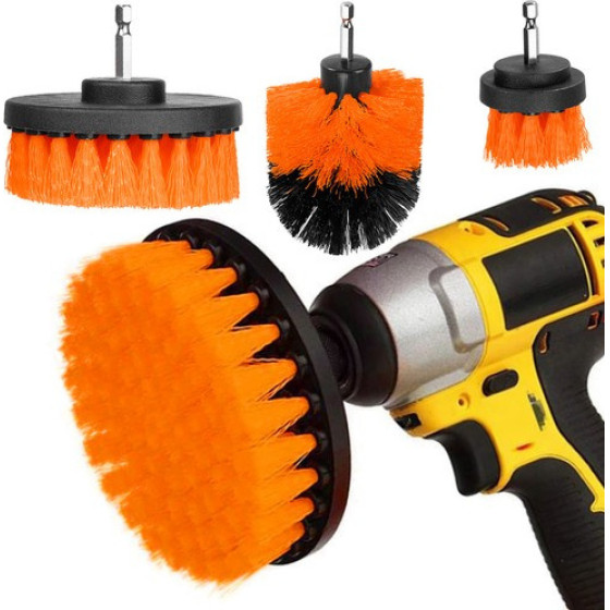 Bigstren Drill cleaning brushes - 4 pcs - (15187-0)