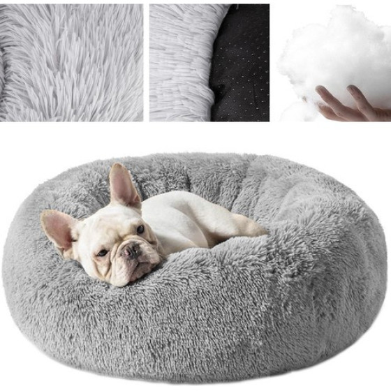 Purlov Hairy dog bed gray 22759 - (16916-0)