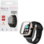 Volte-Tel Tempered Glass Xiaomi Redmi Watch 3 Active 1.75'' 9H 0.30mm Pc Edge Cover With Key 3D Full Glue Full Cover Off WHITE