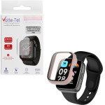 Volte-Tel Tempered Glass Xiaomi Redmi Watch 3 Active 1.75'' 9H 0.30mm Pc Edge Cover With Key 3D Full Glue Full Cover PINK