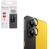 Volte-Tel Camera Glass Cover Xiaomi Poco X7 Pro 5G 6.67'' 9H 0.33MM Easy Application BLACK