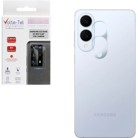 Volte-Tel Tempered Glass Samsung S25 Edge 5G S937 6.66'' 9H 0.30mm For CAMERA
