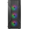 CC-COUGAR Case MX110 Mesh-G Rgb Tempered Glass Middle Atx Black (4x120mm Rgb Fans preinstalled) - (382BD20.0001)