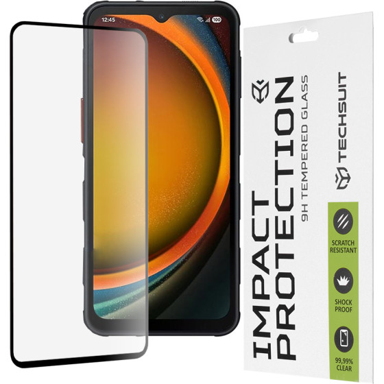 Techsuit - 111D Full Cover / Full Glue Glass - Samsung Galaxy Xcover7 Pro - Black