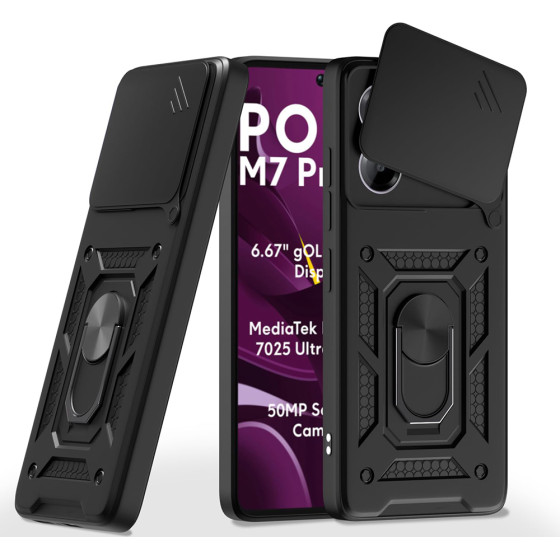 Techsuit - CamShield Series - Xiaomi Poco M7 Pro 5G - Black